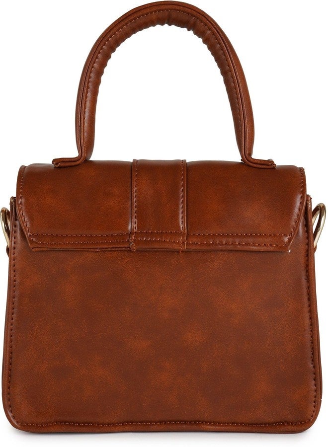 Poorak Brown Sling Bag Stylish & Trendy along with Detachable strap for Girls & Women - Image 5